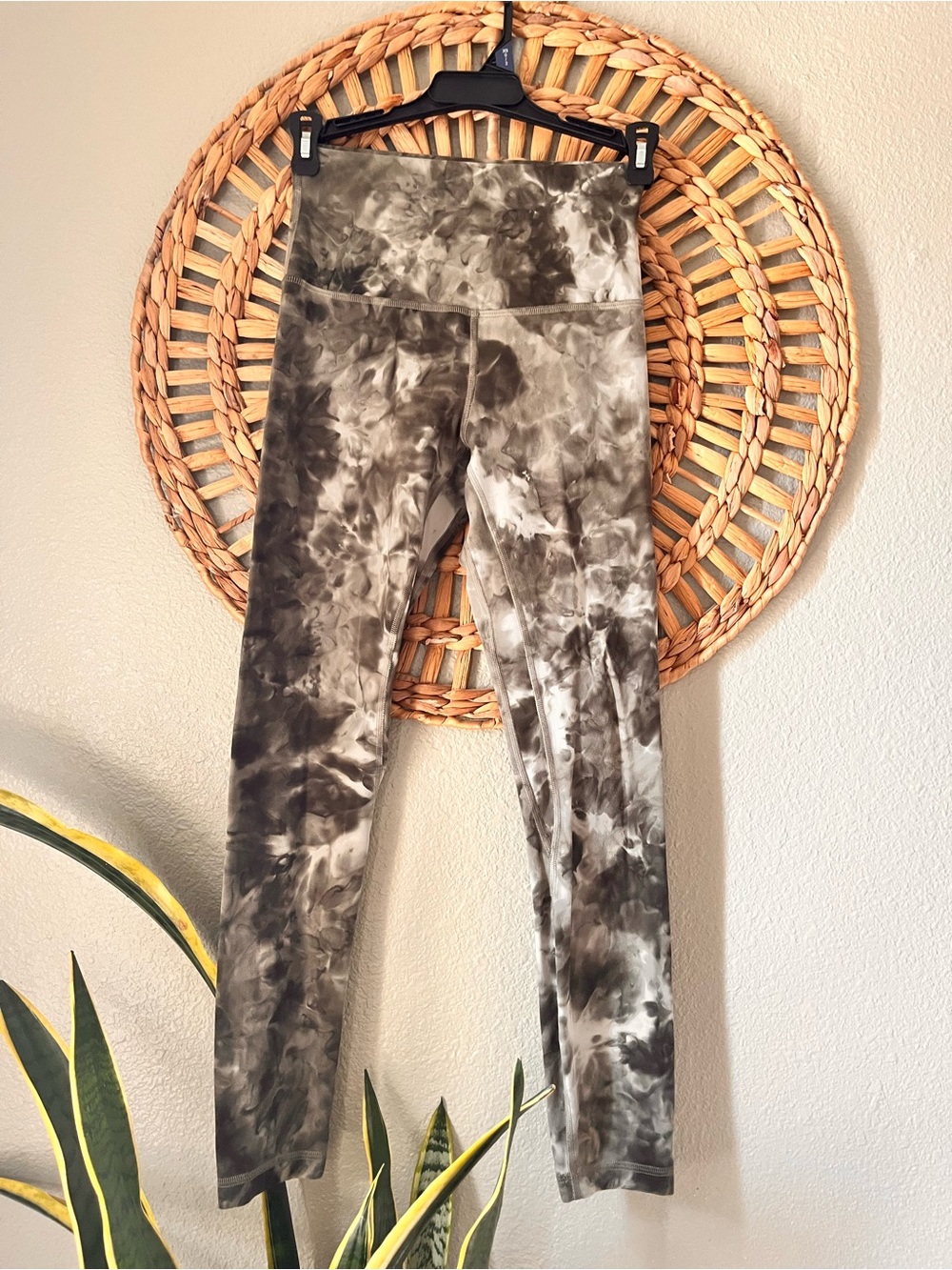lululemon athletica Gray Tie-Dye High-Rise Leggings